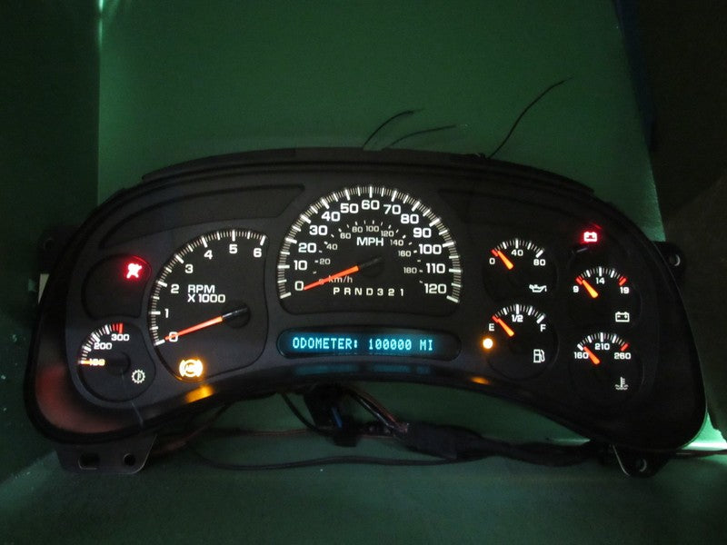 06-07 SILVERADO SIERRA INSTRUMENT GAUGE CLUSTER SPEEDO MILEAGE PROG RE