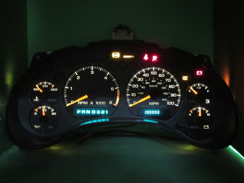 01-04 BLAZER S-10 SONOMA INSTRUMENT GAUGE CLUSTER SPEEDO TACH MILEAGE 