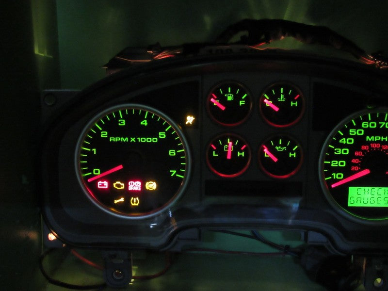 07-08 F150 FX4 SPORT INSTRUMENT GAUGE CLUSTER GAUGES SPEEDO TACH MILEA