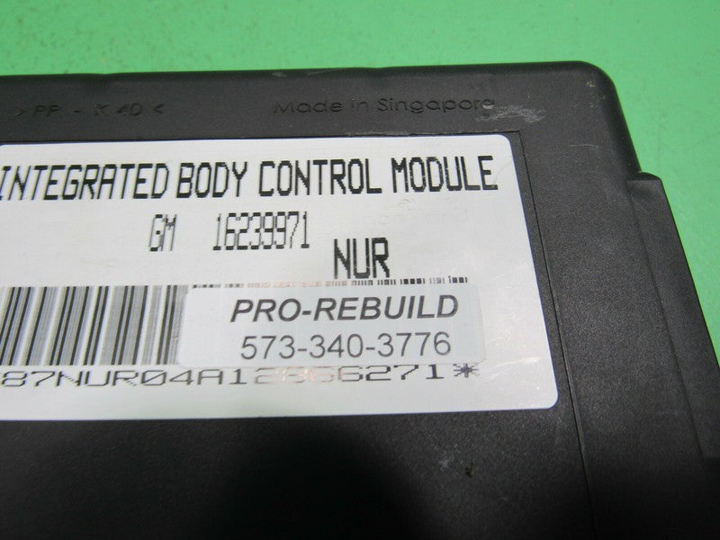 CAMARO FIREBIRD F-BODY BCM INTERGRATED BODY CONTROL NUR MODULE 1623997