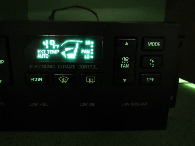 16157334 92-93 BUICK ROADMASTER A/C DIGITAL TEMP CLIMATE CONTROL REBUI