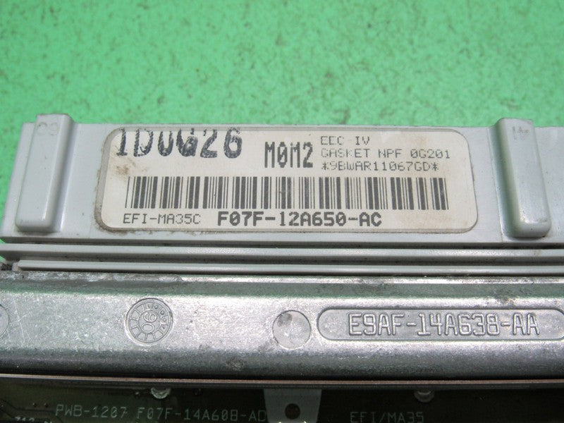 MOM2 90 FORD RANGER 2.3L ECU ECM PCM ENGINE COMPUTER F07F-12A650-AC RE