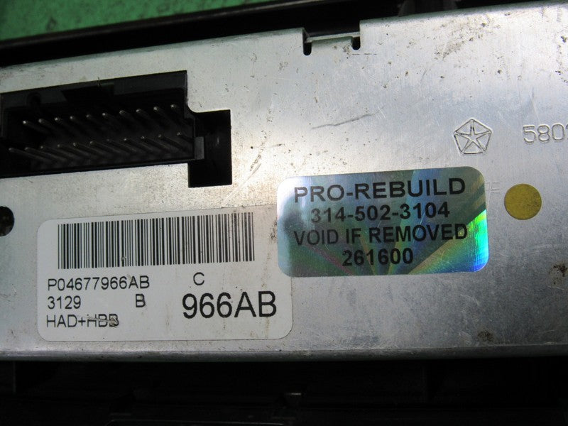 04677966AB 99-00 T&C CARAVAN A/C HEATER CLIMATE TEMPERTURE CONTROL REB