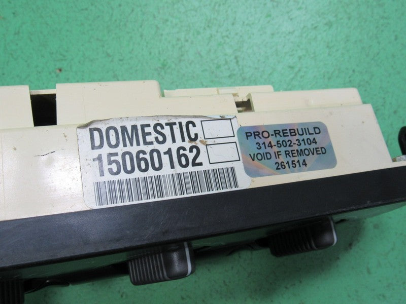 15060162 00-02 TAHOE SILVERADO YUKON A/C AUTO CLIMATE TEMP CONTROL REB