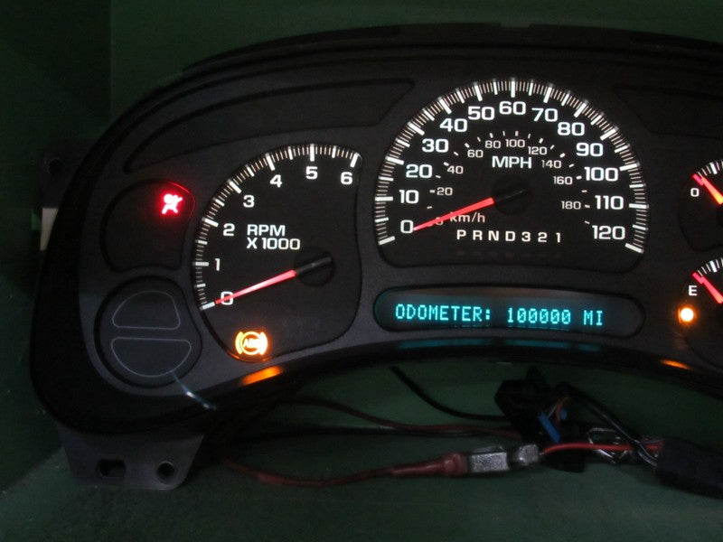 06-07 SILVERADO SIERRA TAHOE INSTRUMENT GAUGE CLUSTER MILEAGE PROG REB
