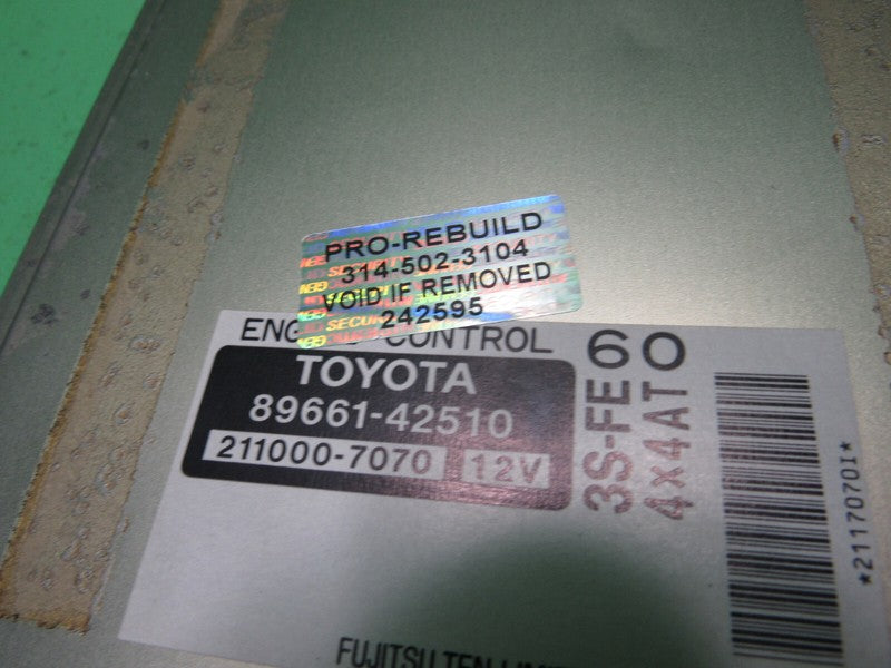 89661-42510 99-00 TOYOTA RAV4 AT ECU ECM PCM ENGINE COMPUTER CONTROL R