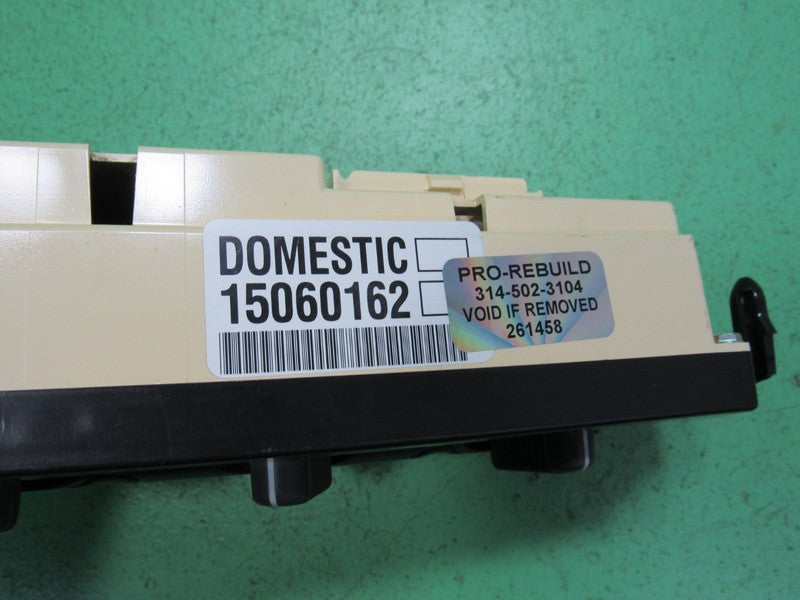 15060162 00-02 TAHOE SILVERADO YUKON A/C AUTO CLIMATE TEMP CONTROL REB