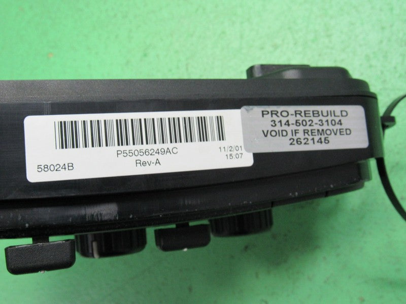 55056249AC 01-03 DURANGO A/C DUAL ZONE CLIMATE HEATER TEMP CONTROL REB