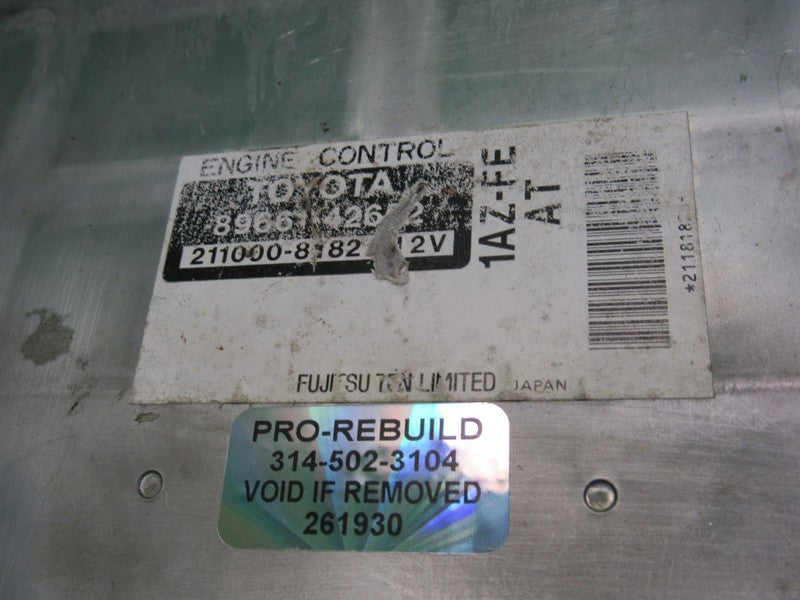 89661-42652 01-03 TOYOTA RAV4 A/T ECU ECM PCM ENGINE COMPUTER CONTROL 