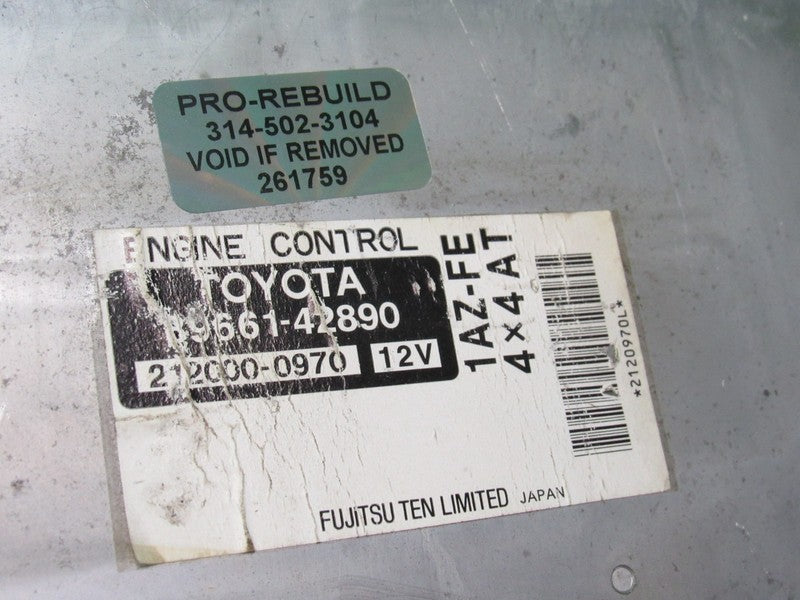 89661-42890 TOYOTA RAV4 AT ECU ECM PCM ENGINE COMPUTER CONTROL UNIT RE