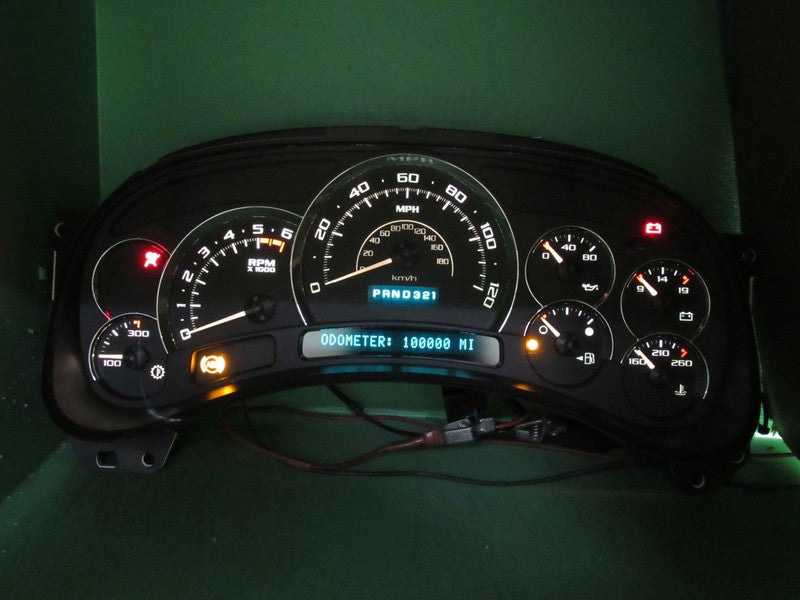 03-04 CADILLAC ESCALADE INSTRUMENT GAUGE CLUSTER SPEEDO MILEAGE PROG R