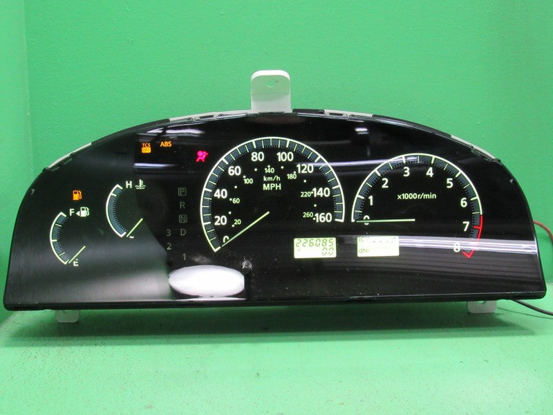 02-04 I35 BASE INSTRUMENT GAUGE CLUSTER GAUGES SPEEDO TACH 226k TESTED