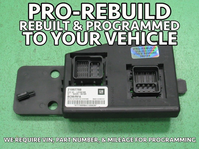 04 COLORADO CANYON BCM BODY CONTROL MODULE VIN AND MILEAGE PROGRAMMED 