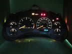 01-04 S-10 SONOMA 4.3 MT INSTRUMENT GAUGE CLUSTER SPEEDO TACH MILEAGE 