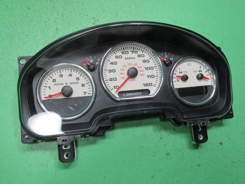 06 F150 LARIAT INSTRUMENT GAUGE CLUSTER GAUGES SPEEDO TACH MILEAGE PRO