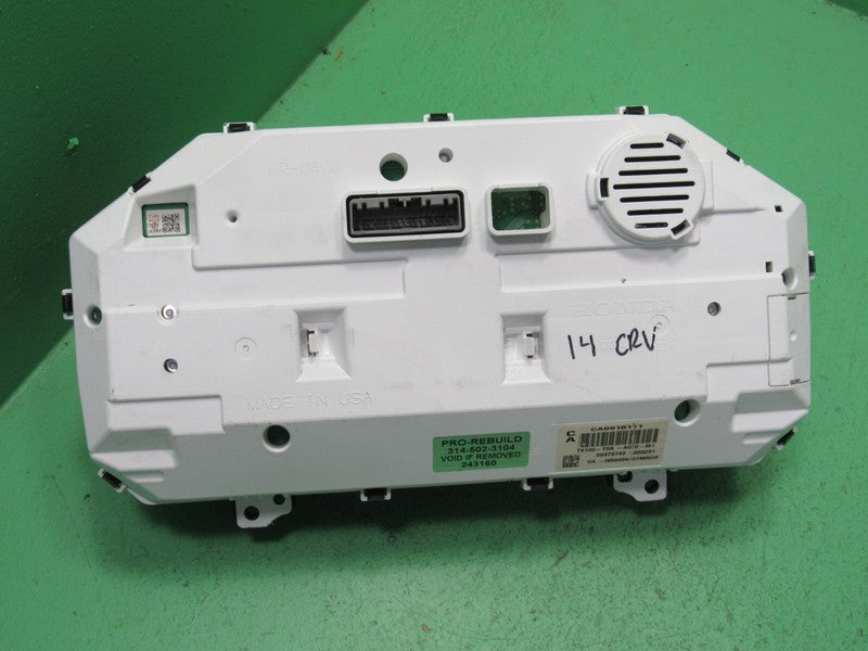 14 HONDA CRV AWD INSTRUMENT GAUGE CLUSTER SPEEDO TACH 152K TESTED 3160