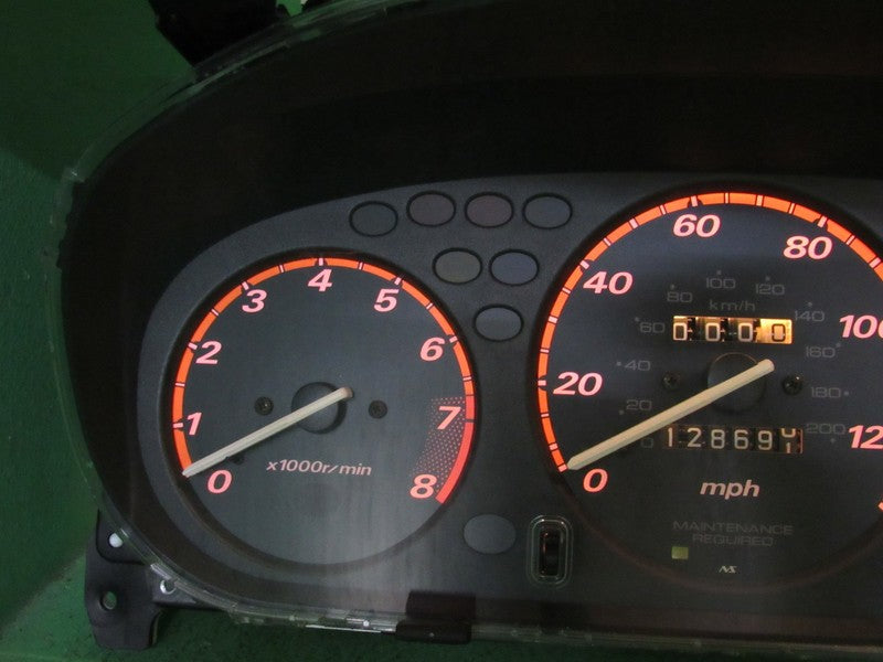 98-01 HONDA CRV RD1 MT INSTRUMENT GAUGE CLUSTER SPEEDO TACH 128K TESTE