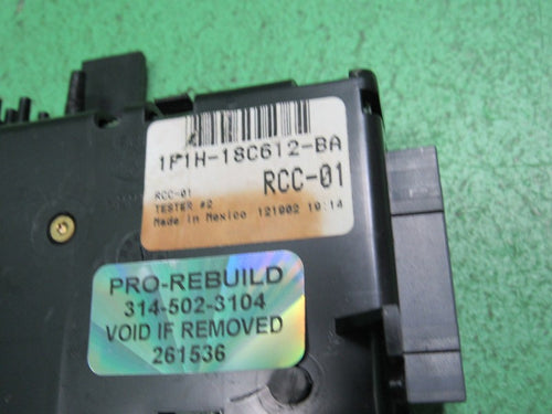 01-03 TAURUS SABLE EATC AUTO CLIMATE CONTROL MODULE 1F1H-18C612-BA REB