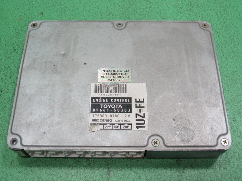 89661-50303 96 LEXUS LS400 ECU ECM PCM ENGINE COMPUTER CONTROL REBUILT