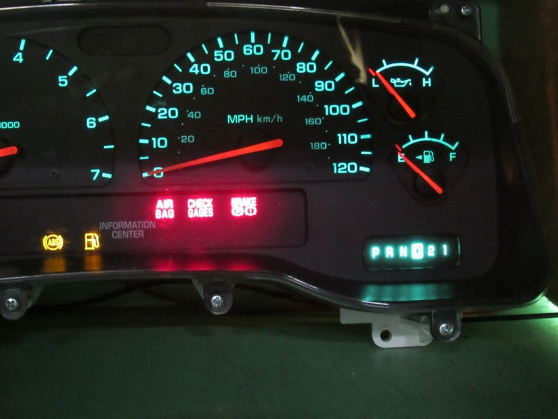01-04 DODGE DAKOTA MPH INSTRUMENT GAUGE CLUSTER SPEEDO TACH MILEAGE PR