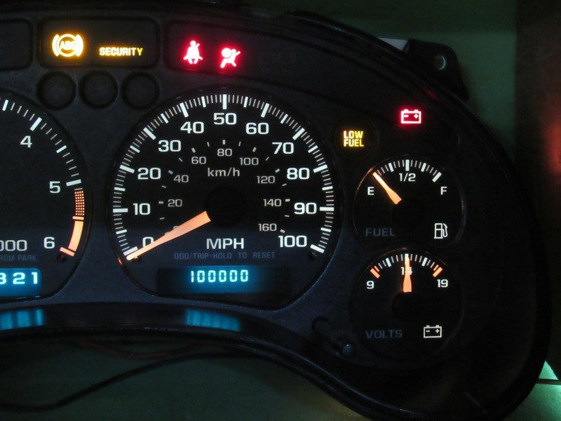 01-04 BLAZER S-10 SONOMA INSTRUMENT GAUGE CLUSTER SPEEDO TACH MILEAGE 
