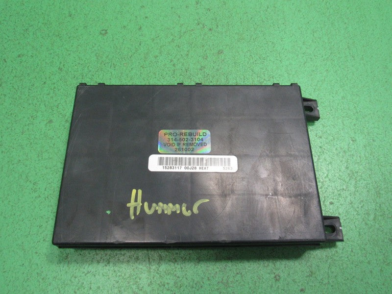 15283117 03-07 HUMMER H2 FRONT DRIVER SEAT MEMORY CONTROL MODULE TESTE
