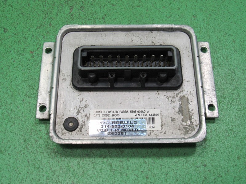 56051036AD 02-05 DODGE RAM FCM BCM FRONT BODY CONTROL MODULE REBUILT 2