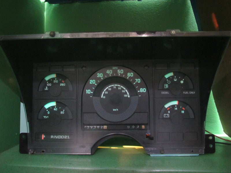 88-90 CHEVY C/K GMC DIESEL  INSTRUMENT GAUGE CLUSTER SPEEDO 139k REBUI