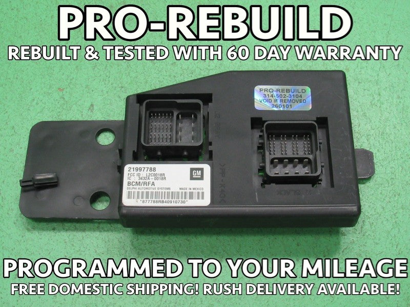 04 COLORADO CANYON BCM BODY CONTROL MODULE VIN AND MILEAGE PROGRAMMED 