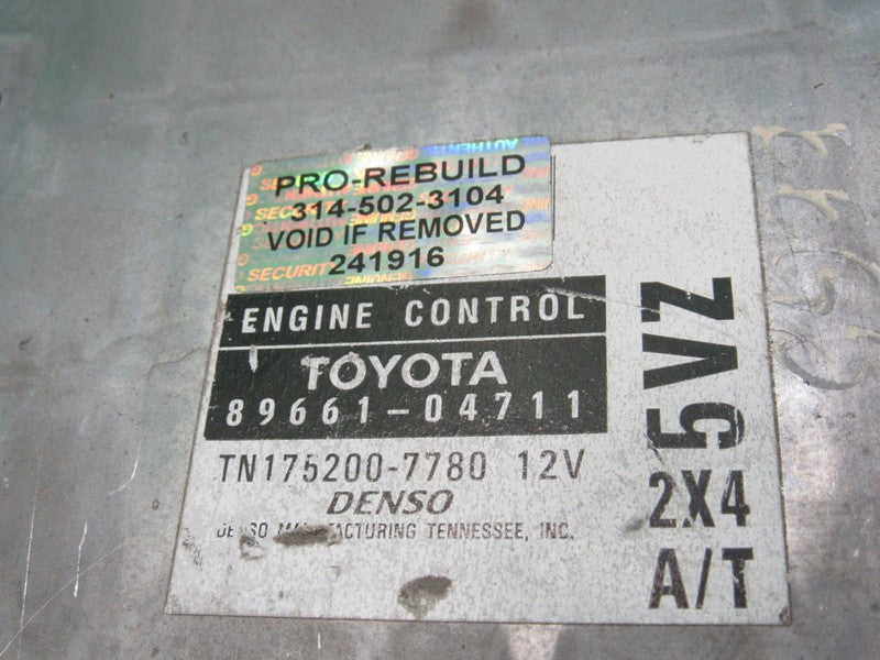89661-04711 01 TACOMA 4X2 3.4 ECU ECM PCM ENGINE COMPUTER CONTROL REBU