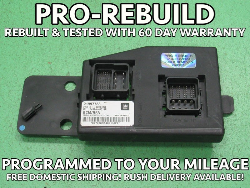 04 COLORADO CANYON BCM BODY CONTROL MODULE VIN AND MILEAGE PROGRAMMED 