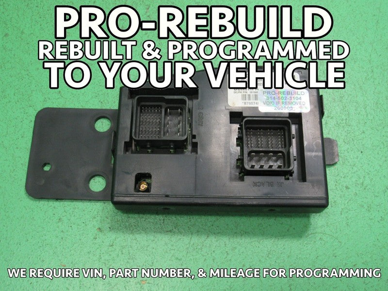 09 COLORADO BCM BODY CONTROL MODULE VIN AND MILEAGE PROGRAMMED 0903