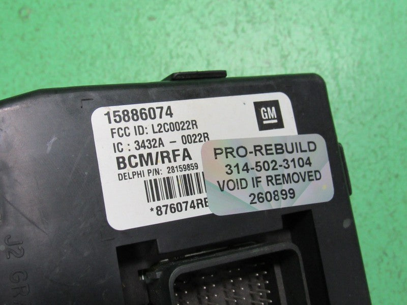 10 COLORADO BCM BODY CONTROL MODULE VIN AND MILEAGE PROGRAMMED 0899