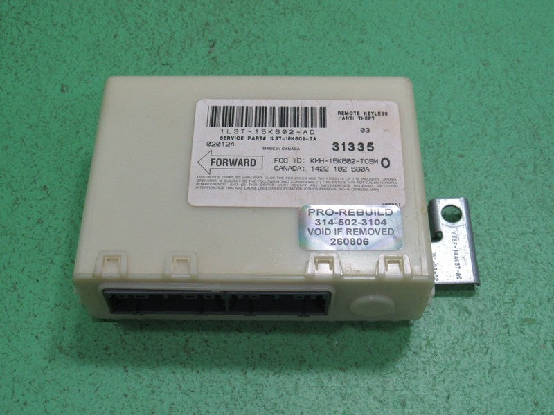 01-03 FORD F150 ANTI THEFT KEYLESS ENTRY LOCKING MODULE 1L3T-15K602-AD