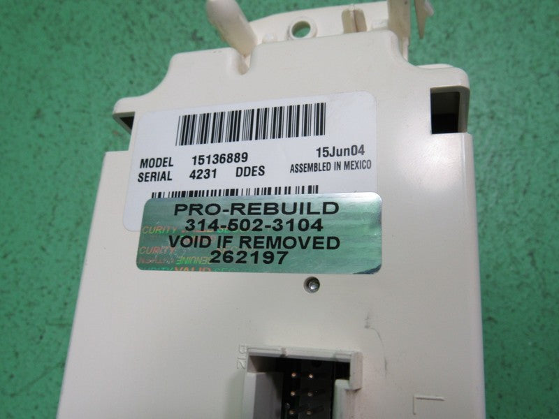 15136889 SILVERADO TAHOE SIERRA YUKON AC MANUAL CLIMATE CONTROL LED RE