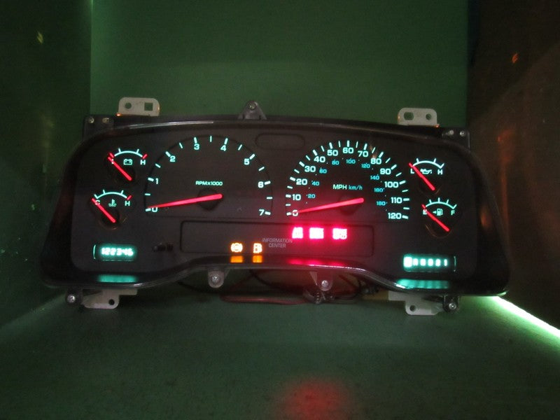 01-04 DODGE DAKOTA MPH INSTRUMENT GAUGE CLUSTER SPEEDO TACH MILEAGE PR