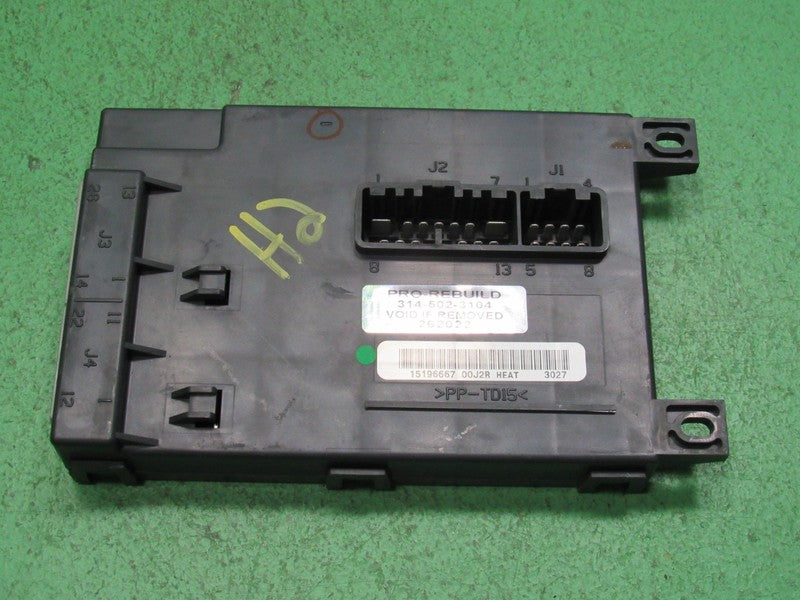 15196667 03-07 HUMMER H2 FRONT DRIVER SEAT MEMORY CONTROL MODULE TESTE