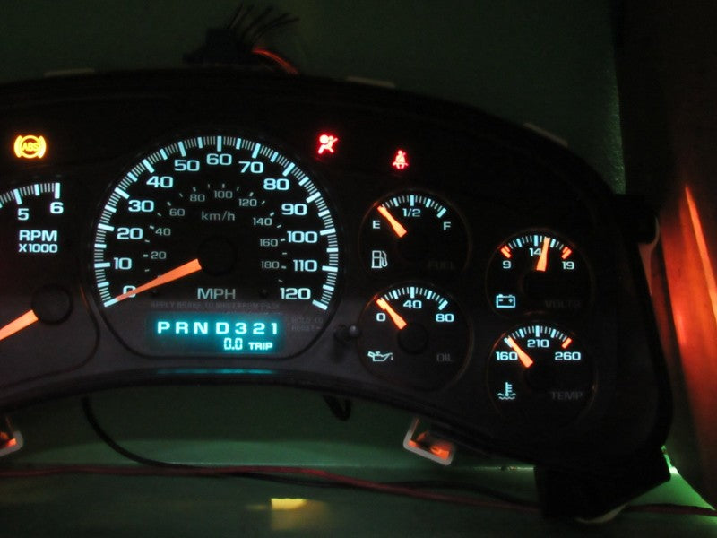 01-02 YUKON SIERRA DENALI INSTRUMENT GAUGE CLUSTER SPEEDO TACH MILEAGE