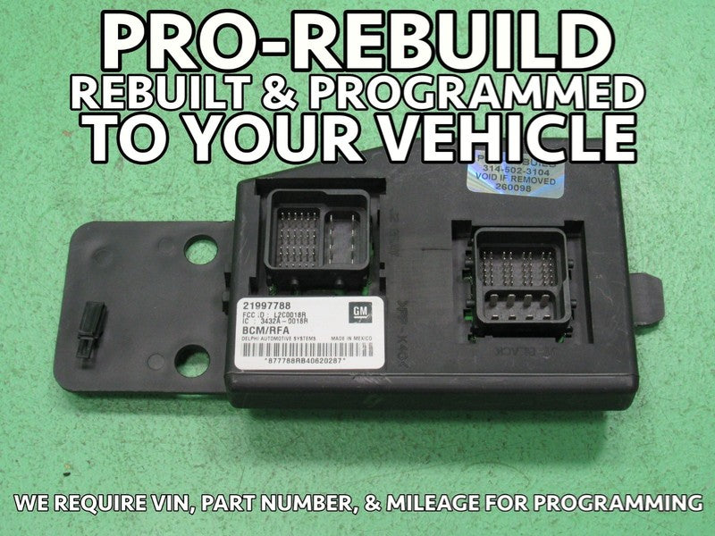 04 COLORADO CANYON BCM BODY CONTROL MODULE VIN AND MILEAGE PROGRAMMED 
