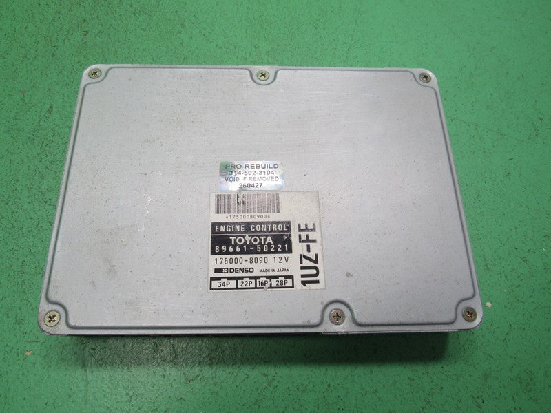 89661-50221 95 LEXUS LS400 ECU ECM PCM ENGINE COMPUTER CONTROL REBUILT