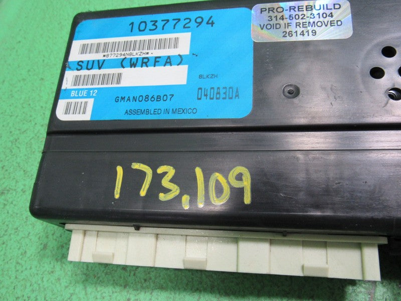 10377294 04-05 SATURN VUE BCM BODY CONTROL MODULE TESTED 173K MILES VE