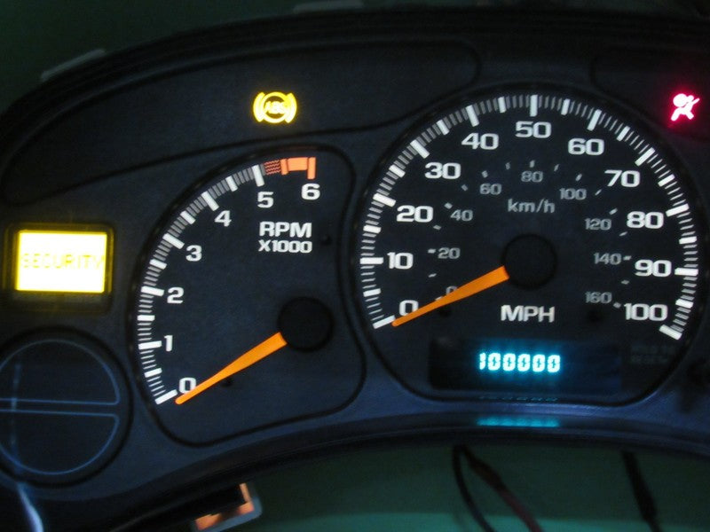 01-02 SIERRA SILVERADO MT INSTRUMENT GAUGE CLUSTER SPEEDO TACH MILEAGE