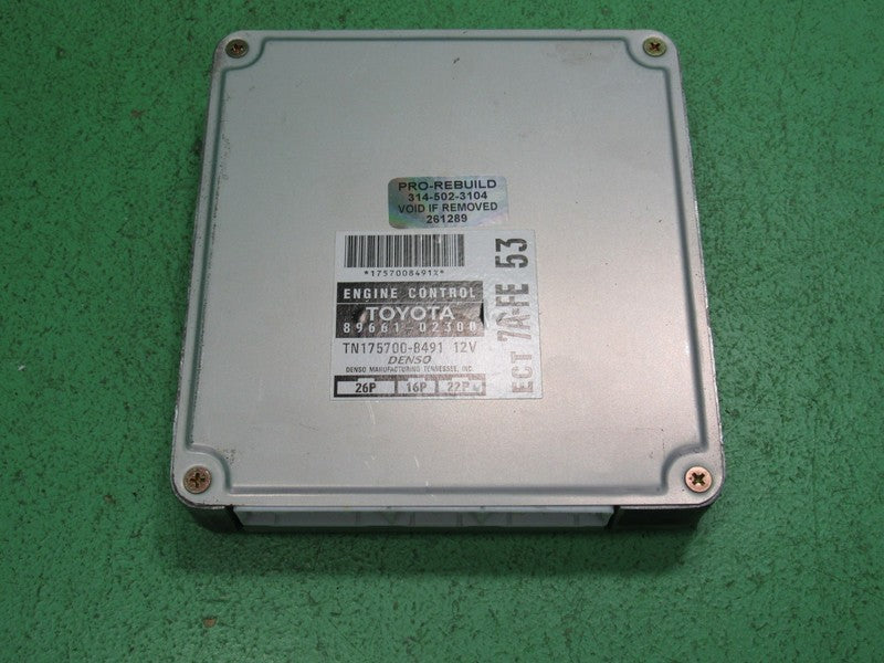 89661-02300 96-97 COROLLA 7AFE ECU ECM PCM ENGINE COMPUTER CONTROL REB