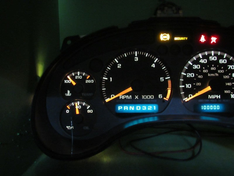 01-04 BLAZER S-10 SONOMA INSTRUMENT GAUGE CLUSTER SPEEDO TACH MILEAGE 
