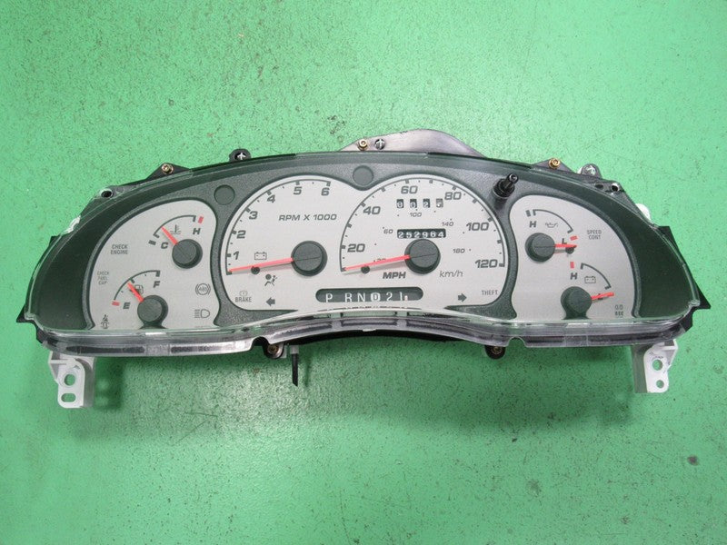 03 RANGER GRAY FACE INSTRUMENT GAUGE CLUSTER SPEEDOMETER TACH 252K REB