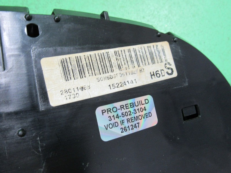 05 SILVERADO SIERRA TAHOE INSTRUMENT GAUGE CLUSTER MILEAGE PROGRAMMED 