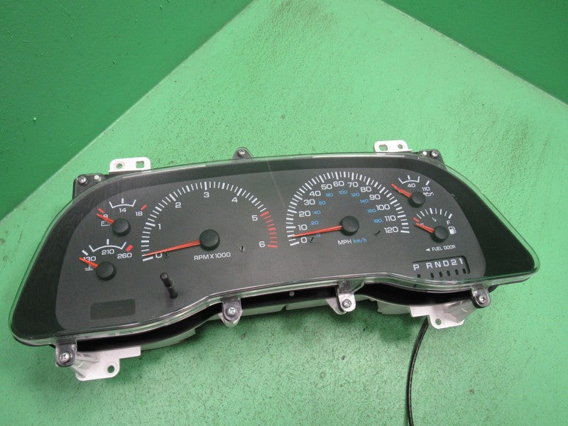 00-01 DODGE RAM GAS INSTRUMENT GAUGE CLUSTER SPEEDOMETER TACH 210K TES