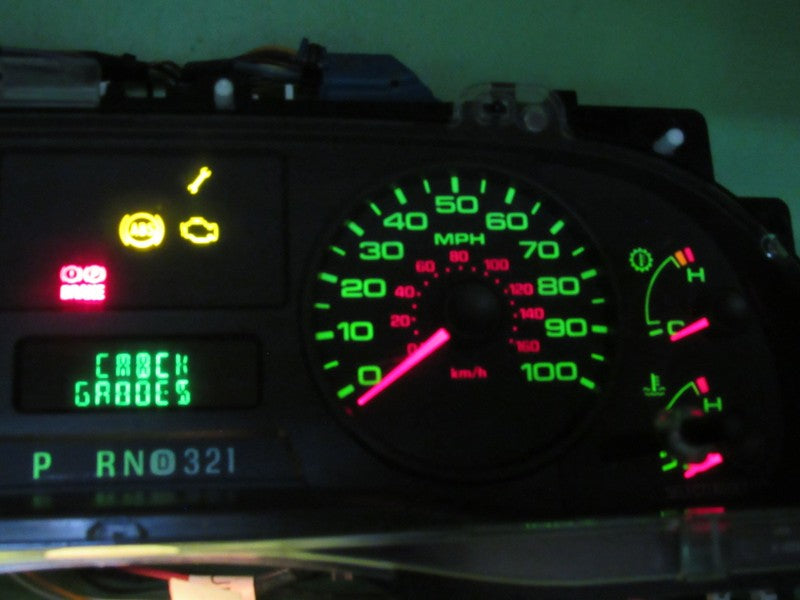 06-07 F250 F350 INSTRUMENT GAUGE CLUSTER GAUGES SPEEDO TACH MILEAGE PR
