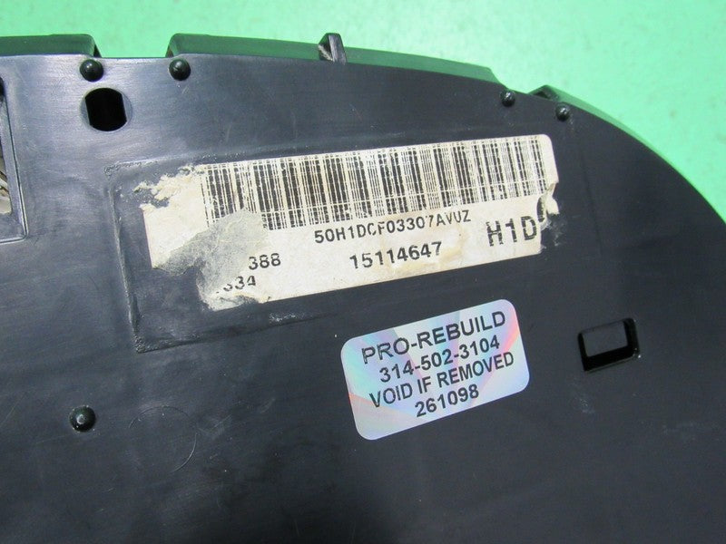 03-04 GMC YUKON DENALI INSTRUMENT GAUGE CLUSTER SPEEDO MILEAGE PROG RE