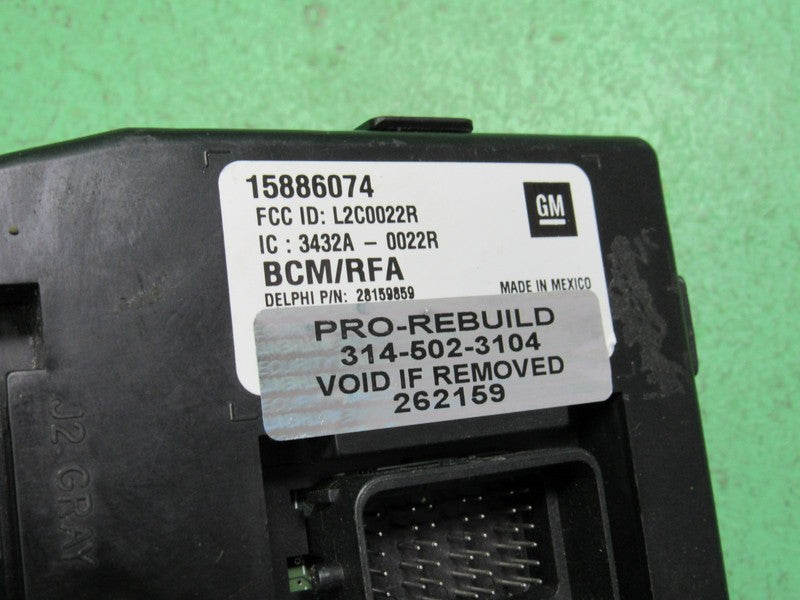 10 COLORADO BCM BODY CONTROL MODULE VIN AND MILEAGE PROGRAMMED 2159